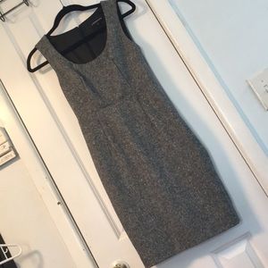 Express Grey Tweed Dress